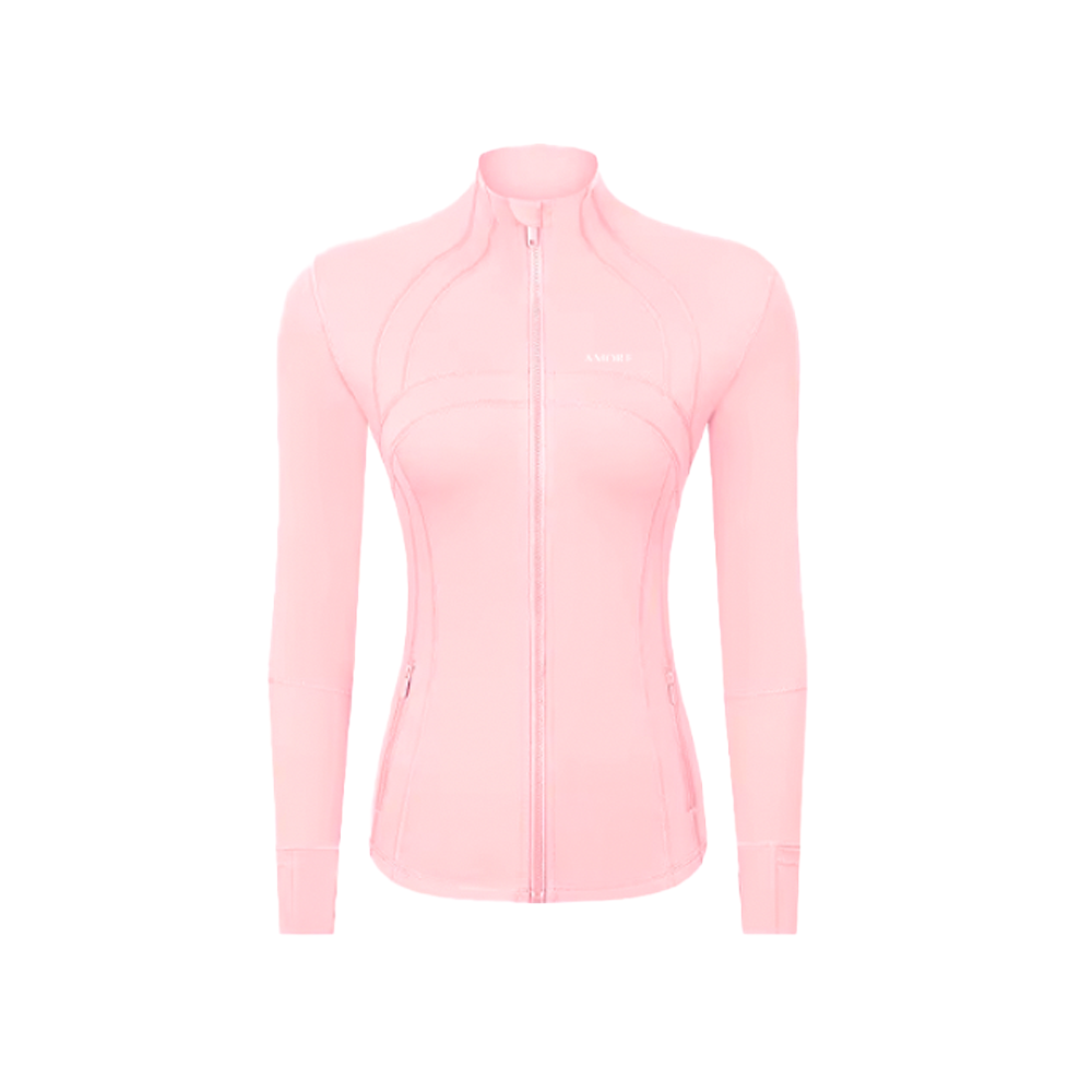 Amore Yoga Zip Pink