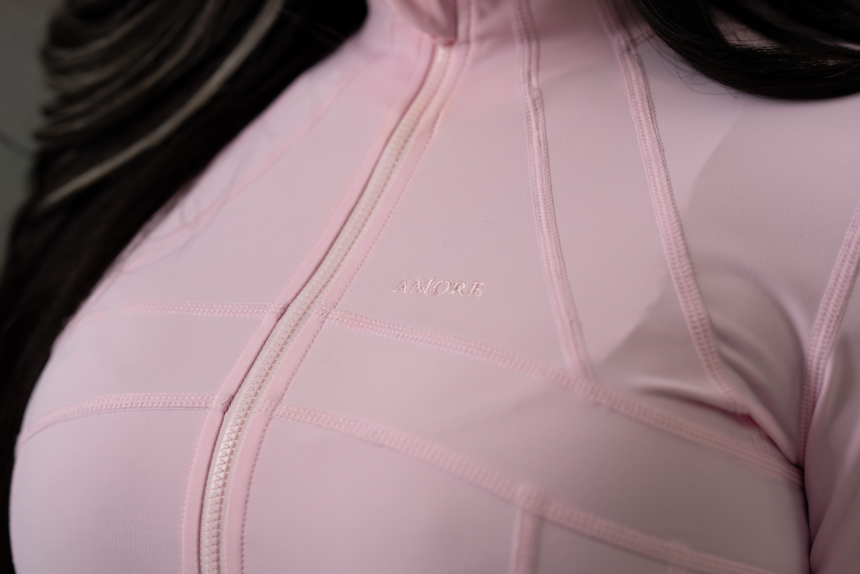 Amore Yoga Zip Pink