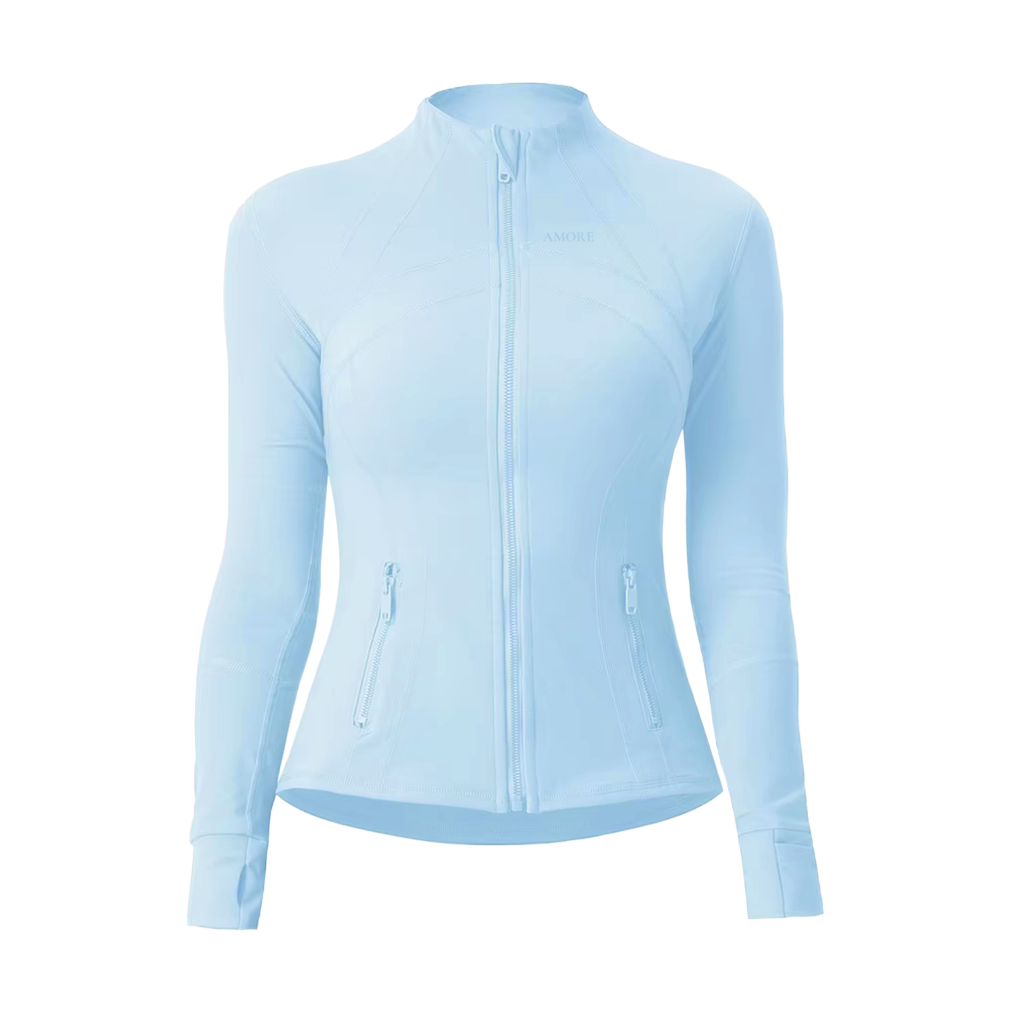 Amore Yoga Zip (Baby Blue)